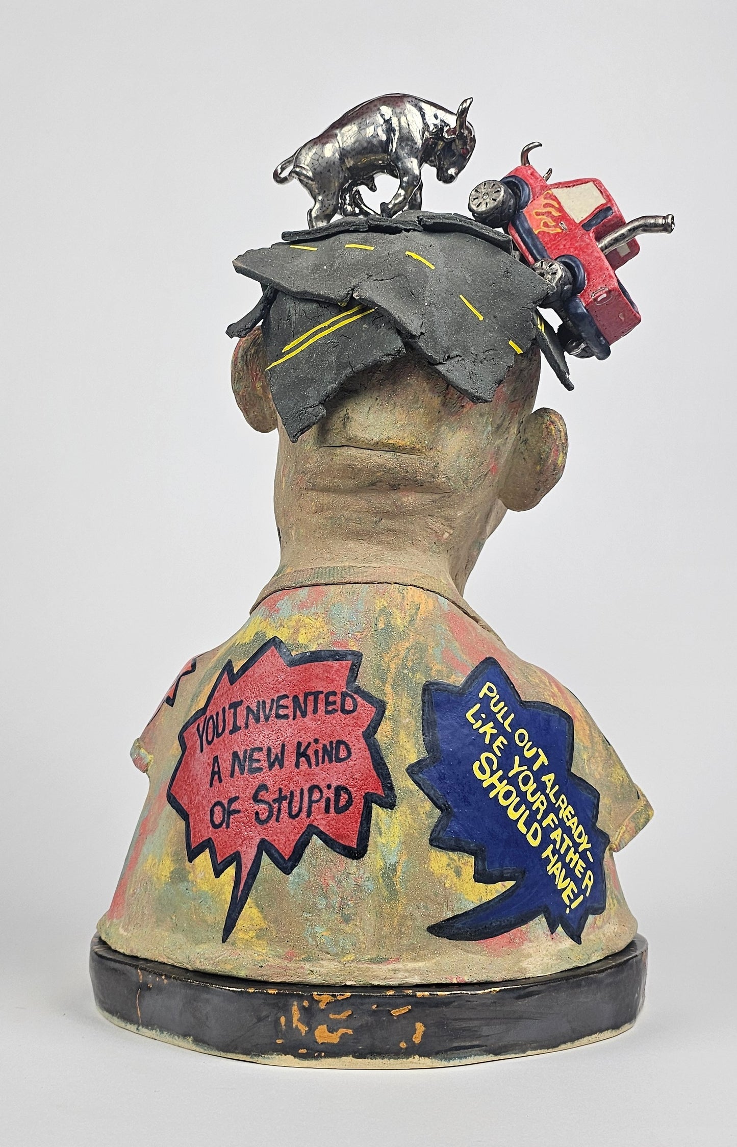 Road Rage, Ceramic sculpture
