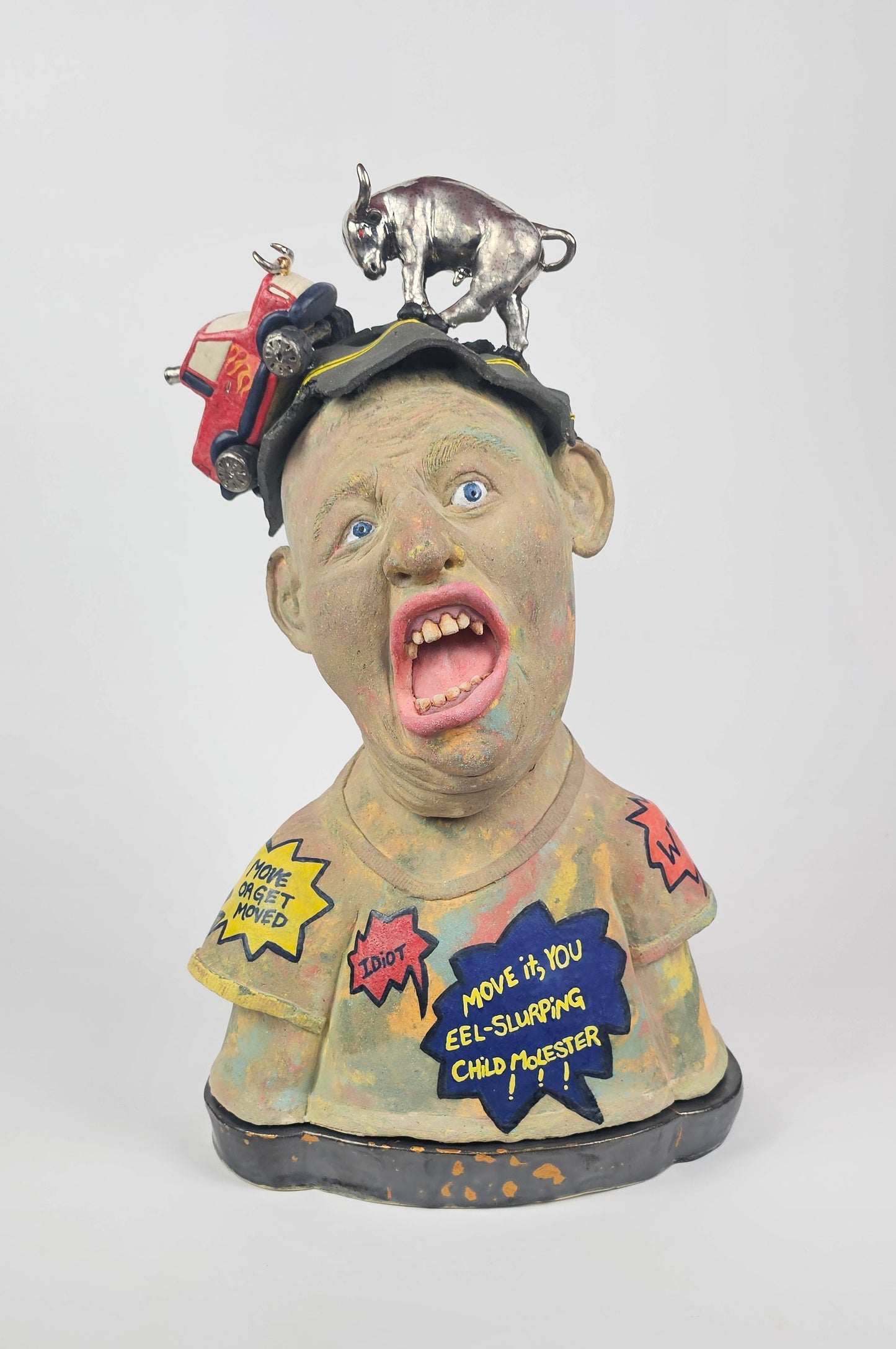 Road Rage, Ceramic sculpture