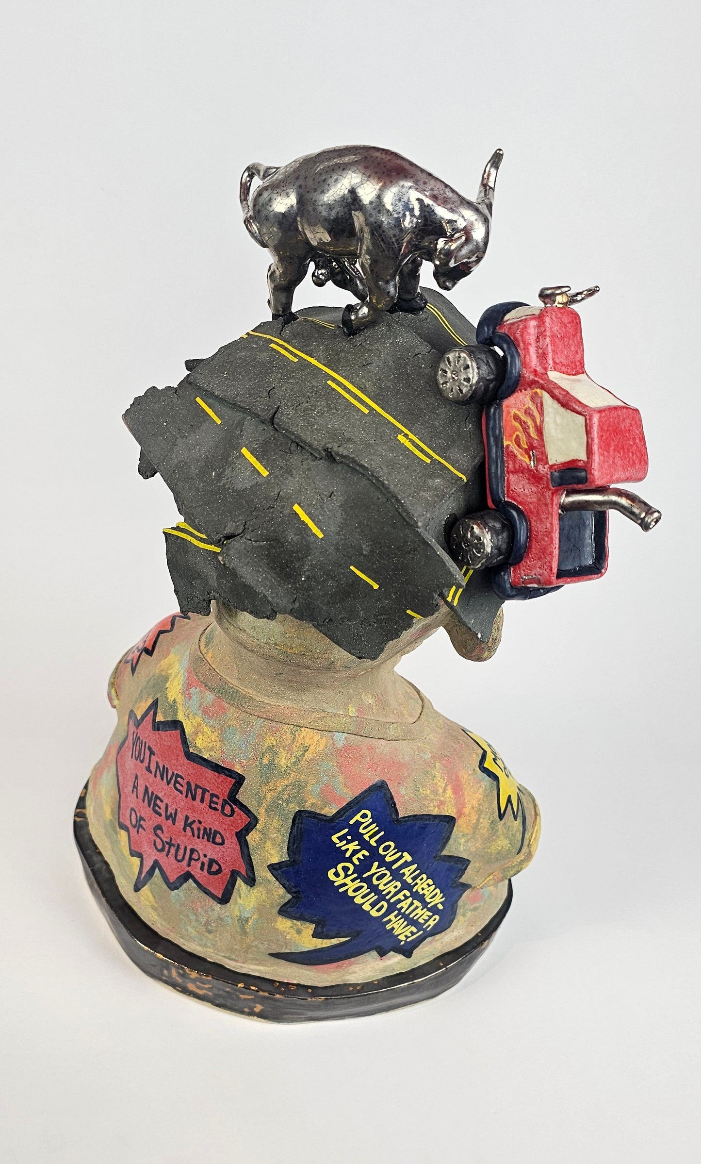 Road Rage, Ceramic sculpture