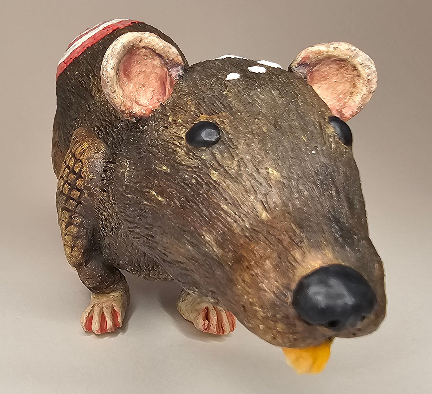 Ceramic Art Rat-Target on My Back